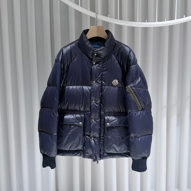 (A+/2) / 몽클레어 마티뉴 쇼트 다운 패딩 자켓 네이비