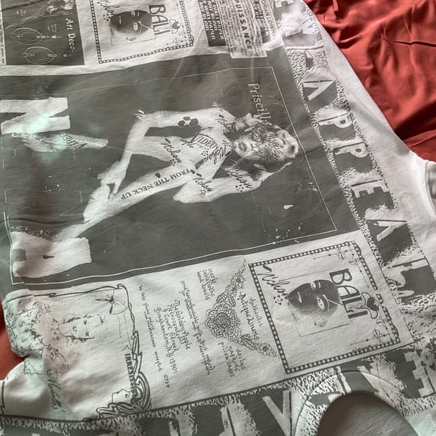 슈프림 콜라주 티셔츠 화이트 - 24SS