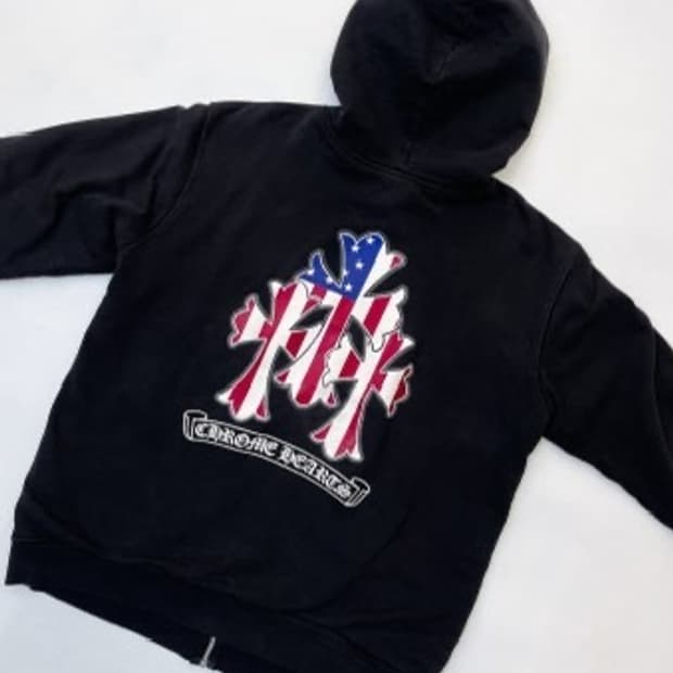크롬하츠 아메리칸 크로스 후드집업 l