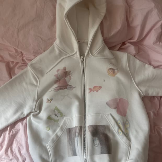 영마일웨어 그래픽 후드집업