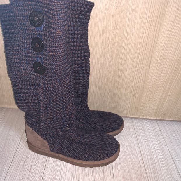 Ugg knit boots puple&red