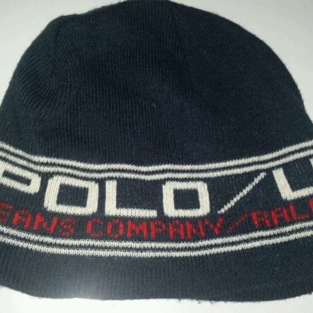 빈티지 폴로 진스 USA 니트 비니