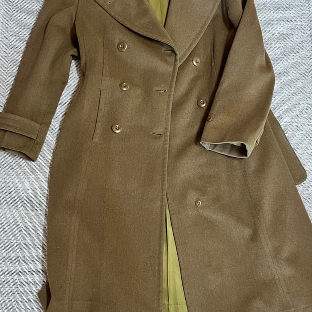 40s 미군 빈티지 올리브 더블 코트
