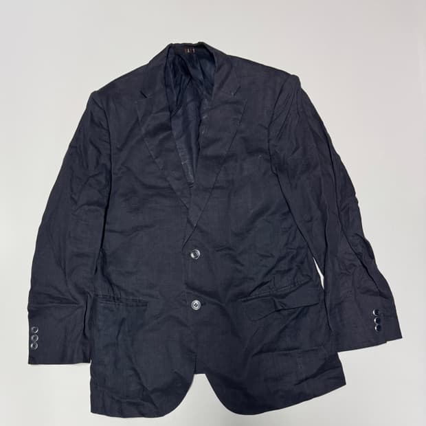 닥스 daks 투 버튼 린넨 정장 자켓 M 블랙