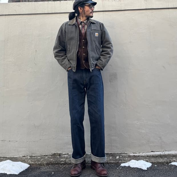 일본 에드윈 505z 셀비지 데님 팬츠