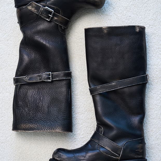 네거티브쓰리 슬라우치 롱 부츠