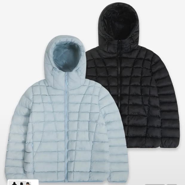 칙스 경량패딩 스카이블루