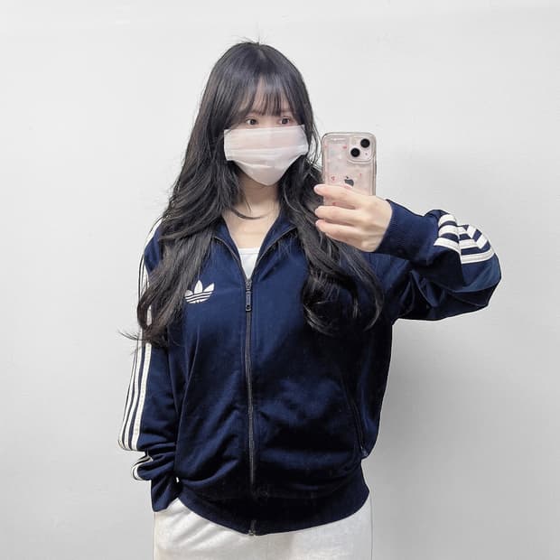 아디다스 파이어버드 트랙탑 져지 네이비