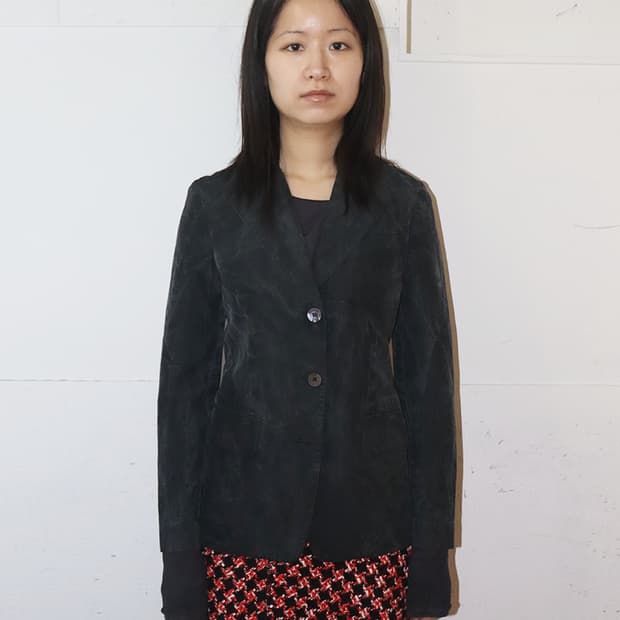 구찌 by 톰 포드 워시드 실크 블렌드 자켓