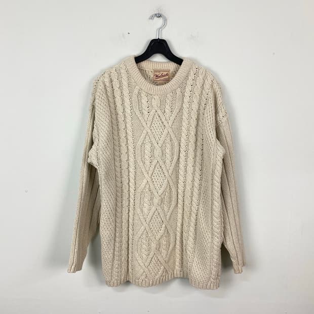 Woolrich 울리치 케이블 니트 스웨터 M