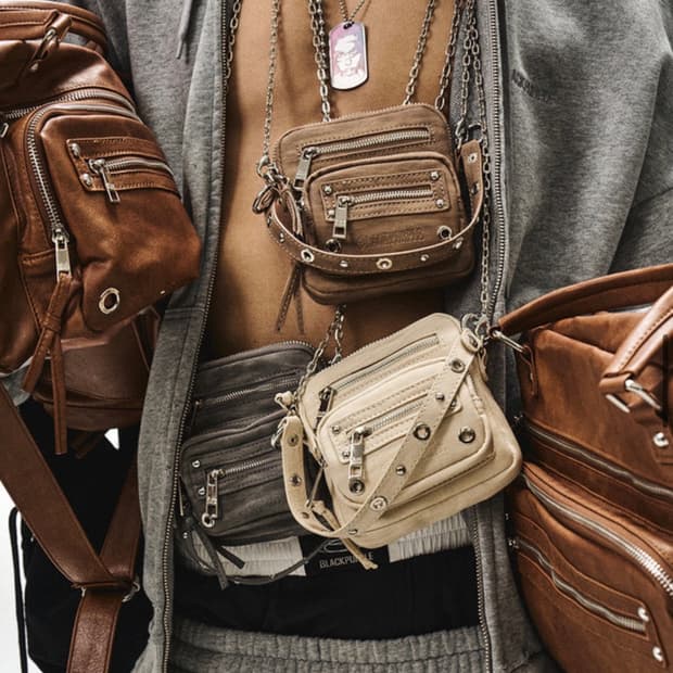 블랙퍼플 Toast Wallet Bag 베이지