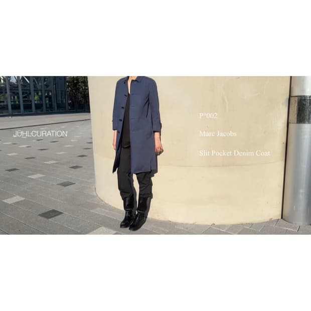 (w) Marc Jacobs Slit Pocket Denim Coat