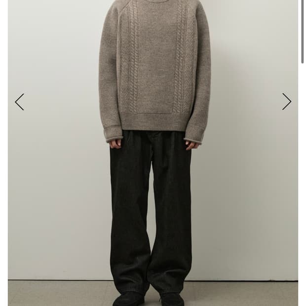 [새상품급] 러프사이드 아란 스웨터 월넛 3