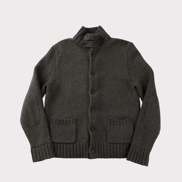 [XL] 폴로 랄프로렌 울 캐시미어 터틀넥 니트 가디건 스웨터