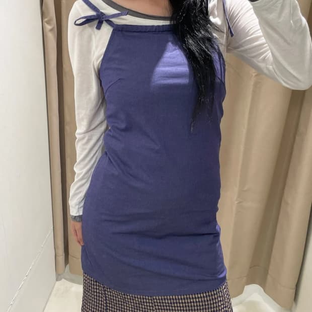 Selected 00's JAPAN 스트랩 슬림 미니 원피스 R2791