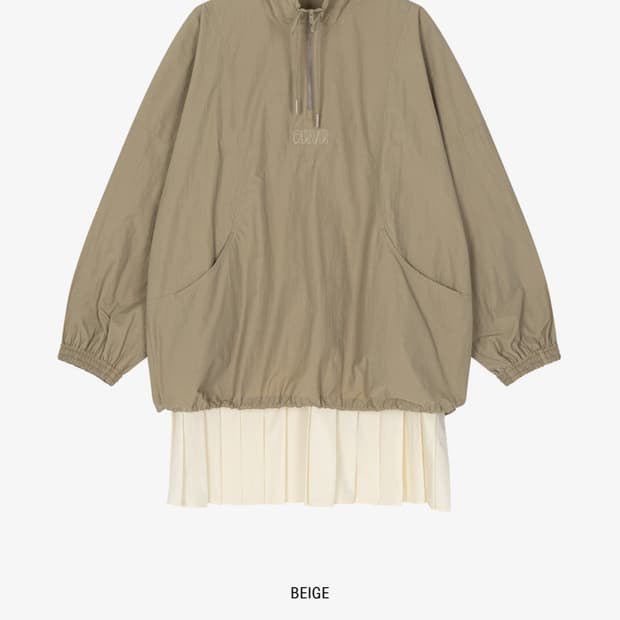 GROVE 그로브 아노락 스커트 탈부착 새상품