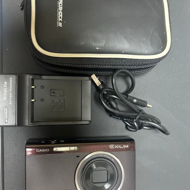 카시오 엑슬림 zr50 브라운