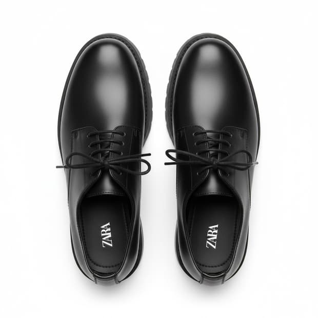 자라 남성 더비 슈즈 블랙 43