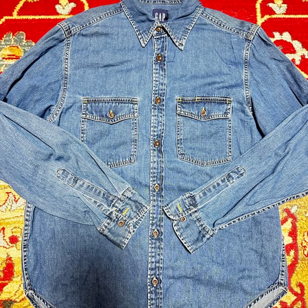 GAP 투포켓 데님 웨스턴 셔츠