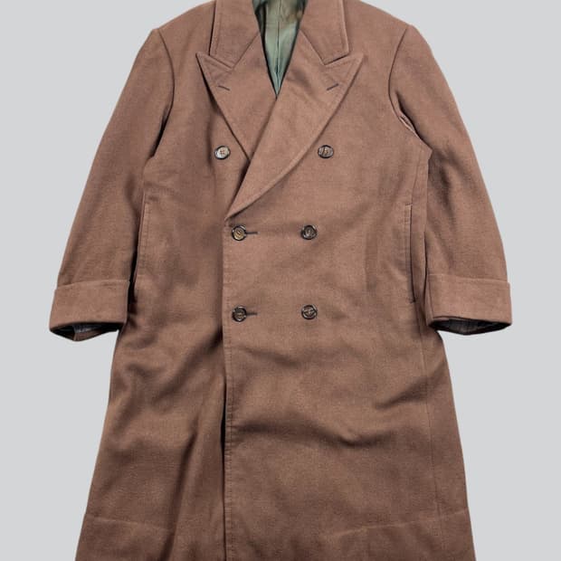 Vintage 울 혼방 싱글코트 