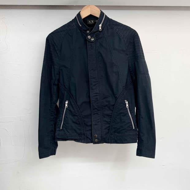 00s 아르마니 익스체인지 코튼 바이커자켓