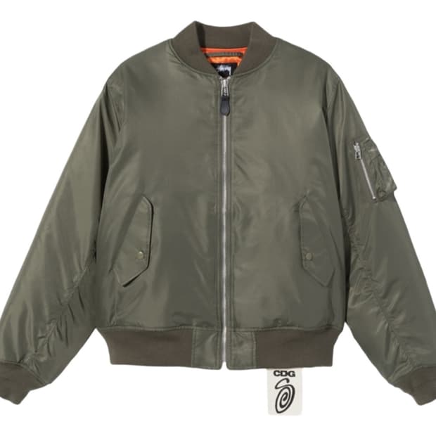 [L] 스투시 x CDG MA-1 자켓 올리브