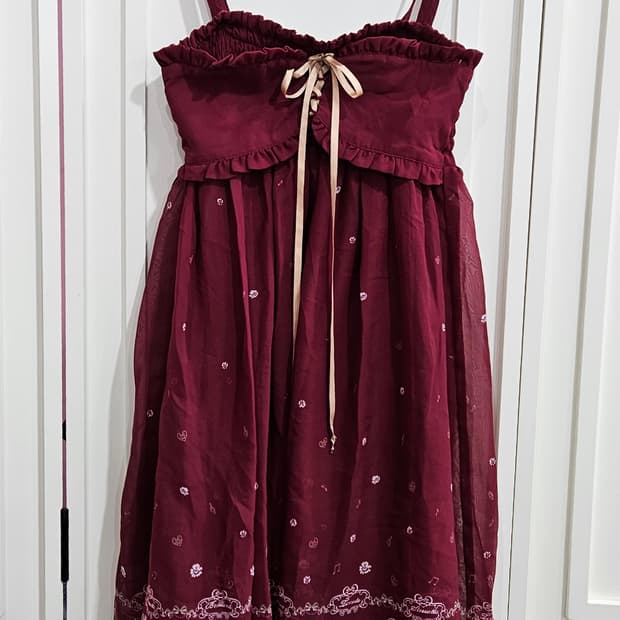 ARROW 티아라 프린팅 와인 원피스