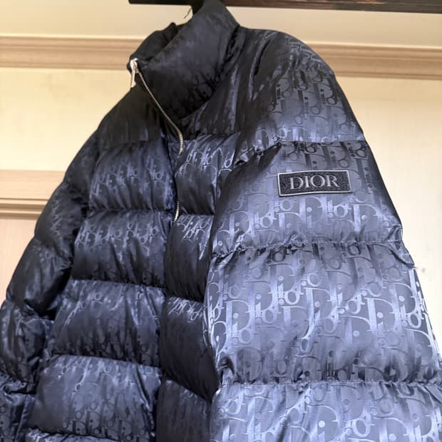 디올 오블리크 블랙 패딩 52사이즈