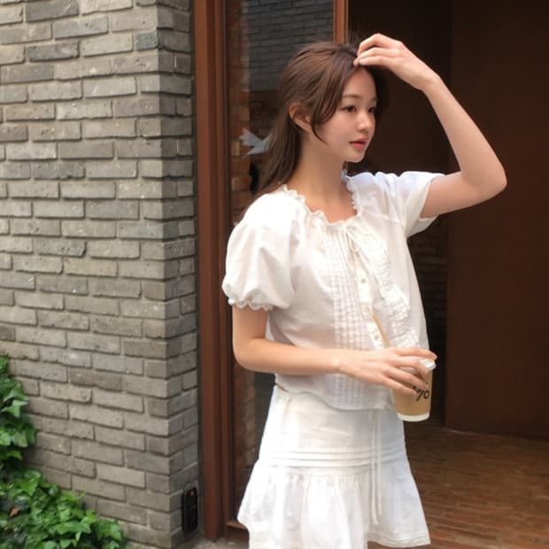베지터블(VEGETABLE) 버킨블라우스 55-66 새상품