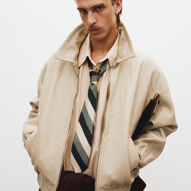 [L] 렉토(RECTO) 카우하이드 가죽 자켓 (크림/베이지) 구성품 X