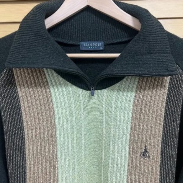 빈폴골프 반업집업 남성울니트 105