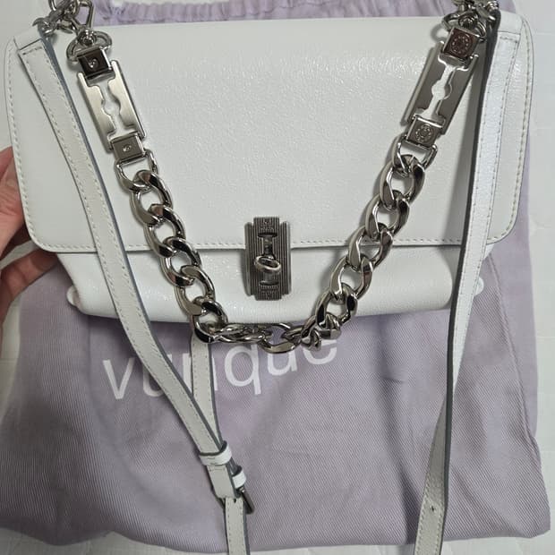 분크 바게트백 화이트(아이보리 아님)