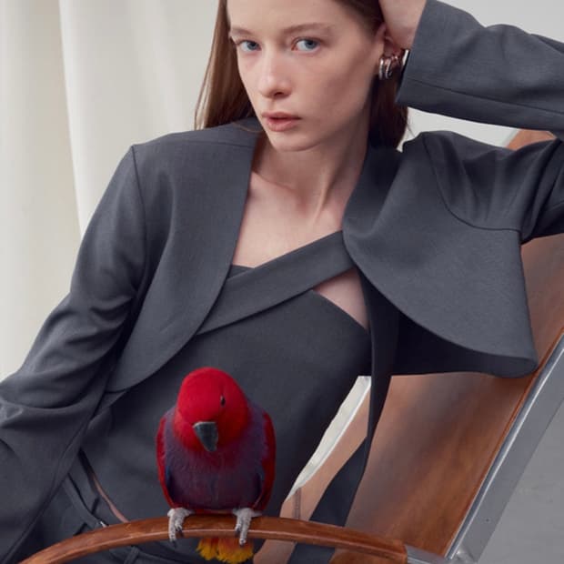리이 스트랩리스 튜브탑 차콜 세트