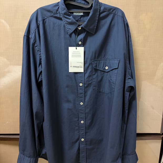 비헤비어 셔츠 DYED POPLIN CLASSIC SHIRTS 2사이즈