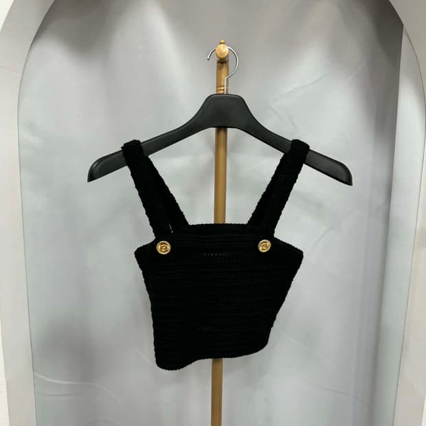 윈터착용 새상품급 구찌 나시 크롭탑 XS