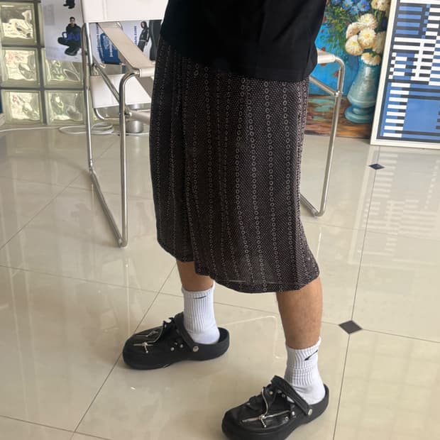 hd short-ratine jacquard dot HD쇼츠