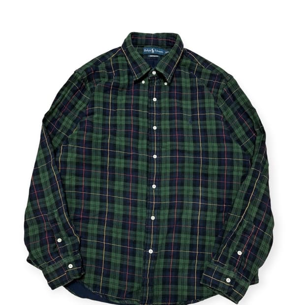 폴로 랄프로렌 그린 체크 셔츠