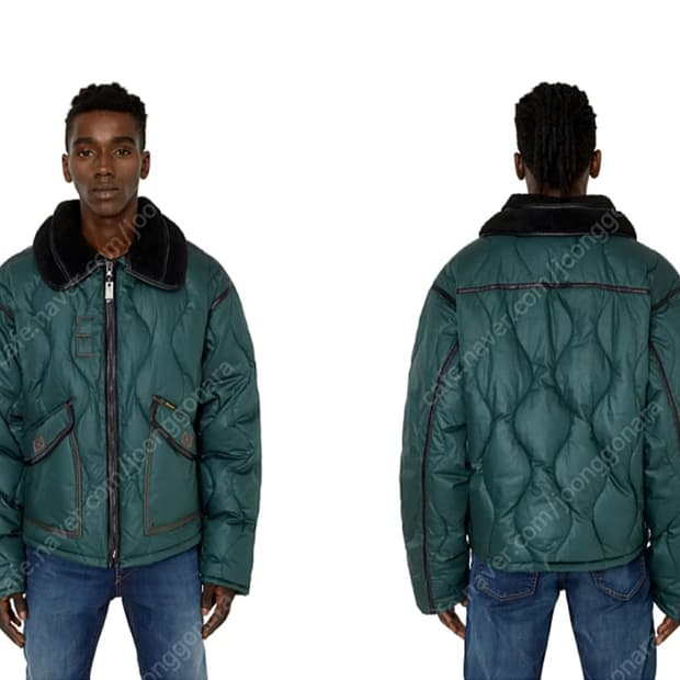 디젤 패트리트 콘트라스트 패디드 자켓