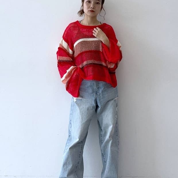 로리즈팜 CONE 와이드 스트레이트 팬츠