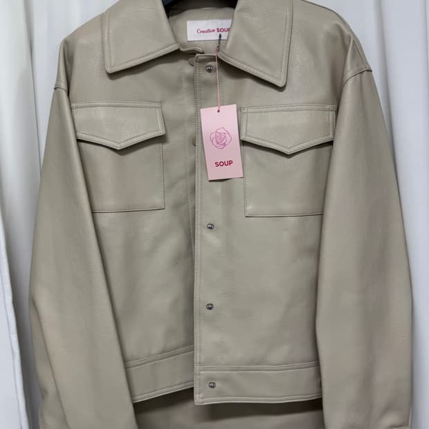 [새상품] SOUP 가죽자켓
