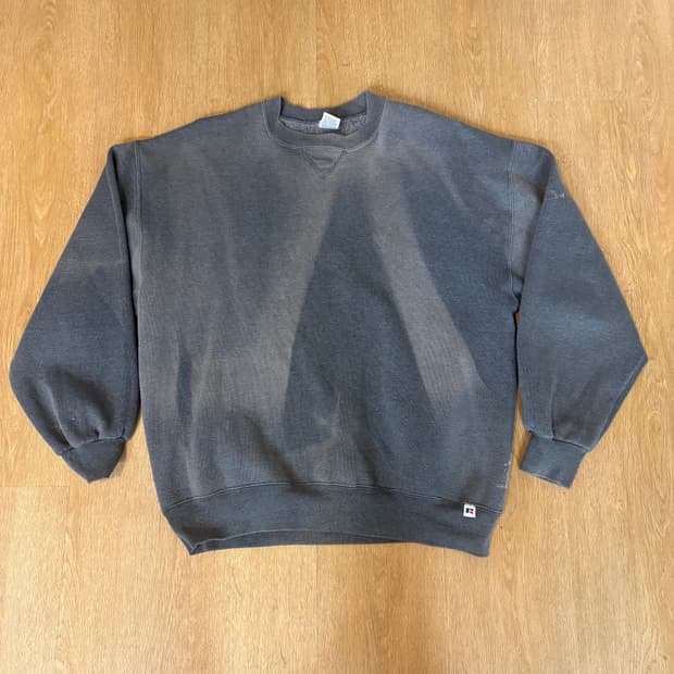 90s 러셀 선페이드 스웻셔츠 XL