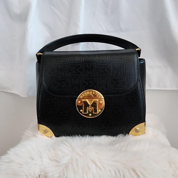 메트로시티 블랙 토트백