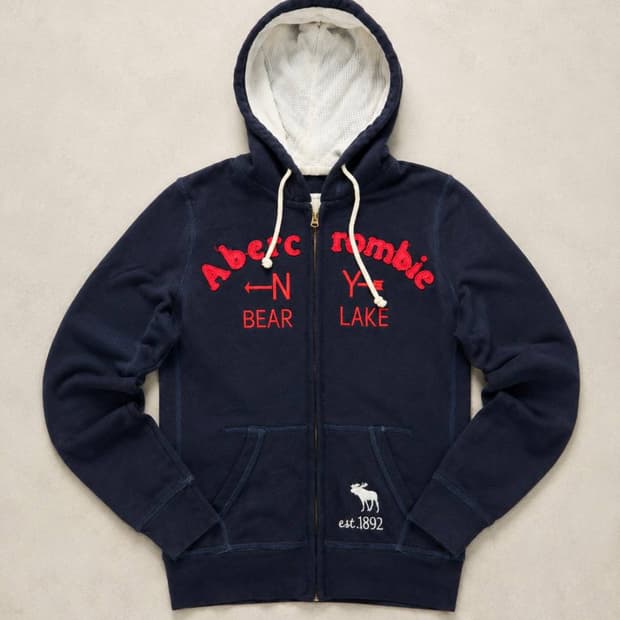 Abercrombie 아베크롬비 네이비 후드집업