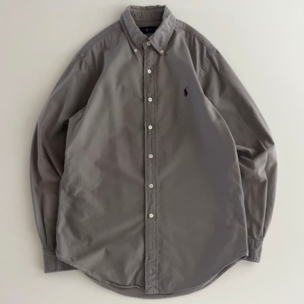 폴로 랄프로렌 그레이 옥스포드 셔츠 S