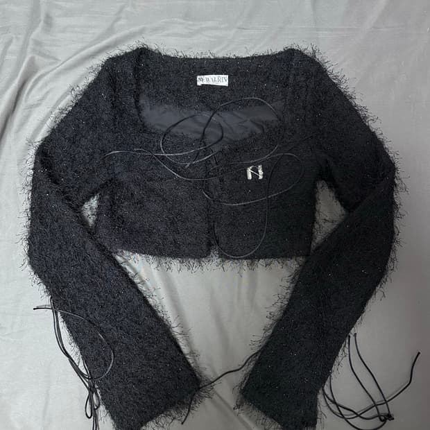 뉴얼린 트위드 가디건