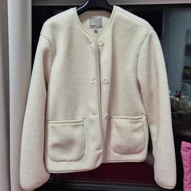 스파오 덤블가디건 플리스 자켓 