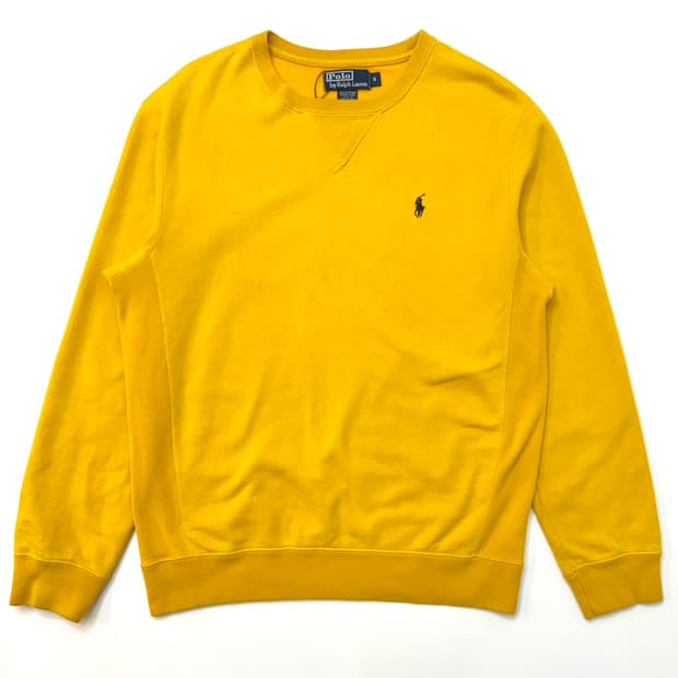 Polo 폴로 랄프로렌 옐로우 컬러 포니 로고 맨투맨