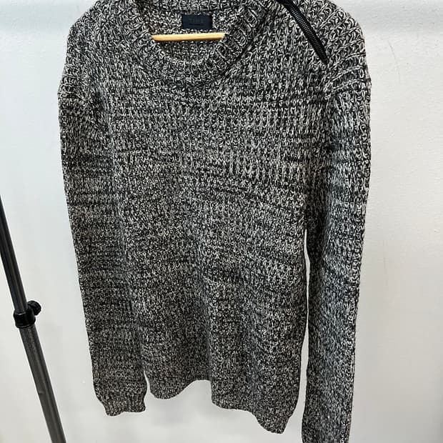 105) 타임 지퍼 알파카 니트