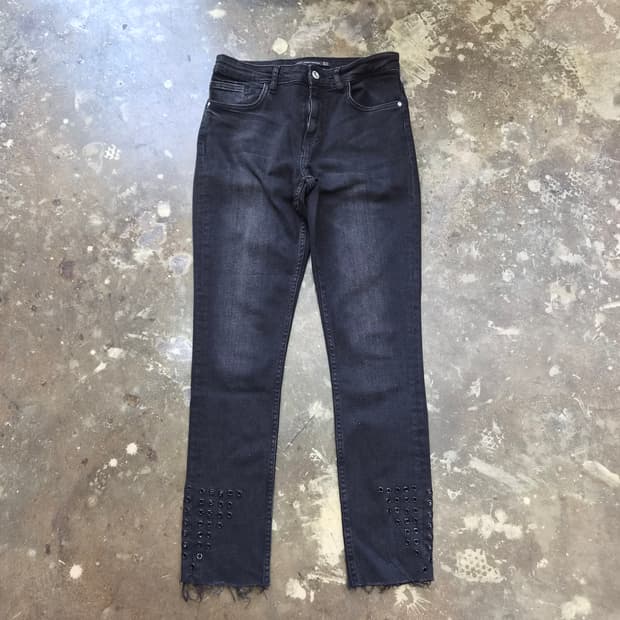 26) ZARA 흑청 데님 팬츠 청바지