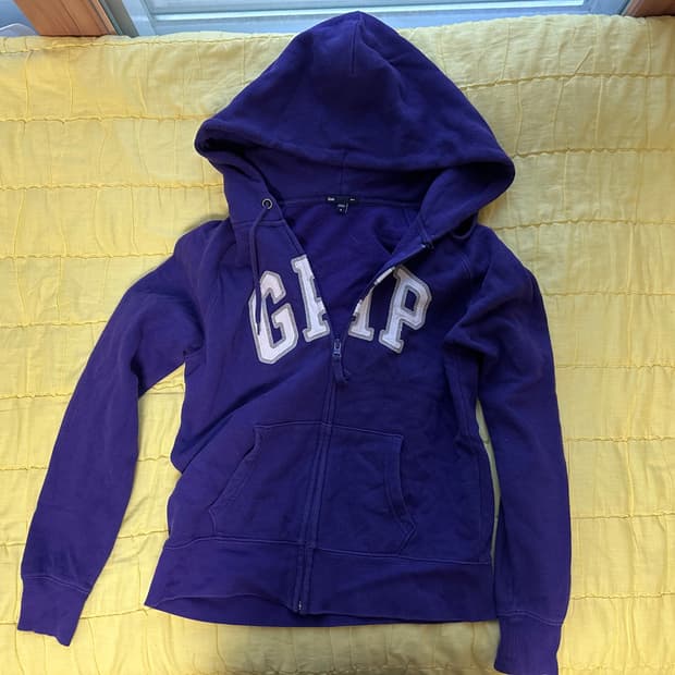 보라 갭 집업 퍼플